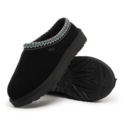 UGG Tasman II Black Classic Wool Slipper Suede Flats Women's shoes New and Box - Image 1 of 4