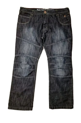 Jeans Crosshatch Etiqueta Negra 32W 30L - Denim Lavado Oscuro - Logo Bordado  Foto 1 de 4