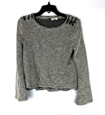 Moletom Roxy Feminino Malha Cinza Preto Manga Longa Tamanho Extra Pequeno - Imagem 1 de 2