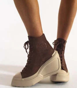NEW Womens Converse SQUARED Chuck 70 De Luxe Lug Wedge/ OrthoLite Cushioning - Picture 1 of 13