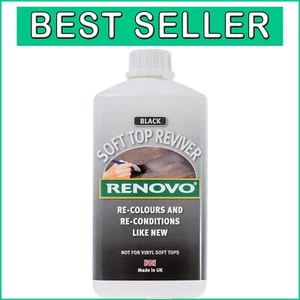 500ml Black Soft Top Reviver - Restore Faded Fabric with Residue-Free Formula - Foto 1 di 8