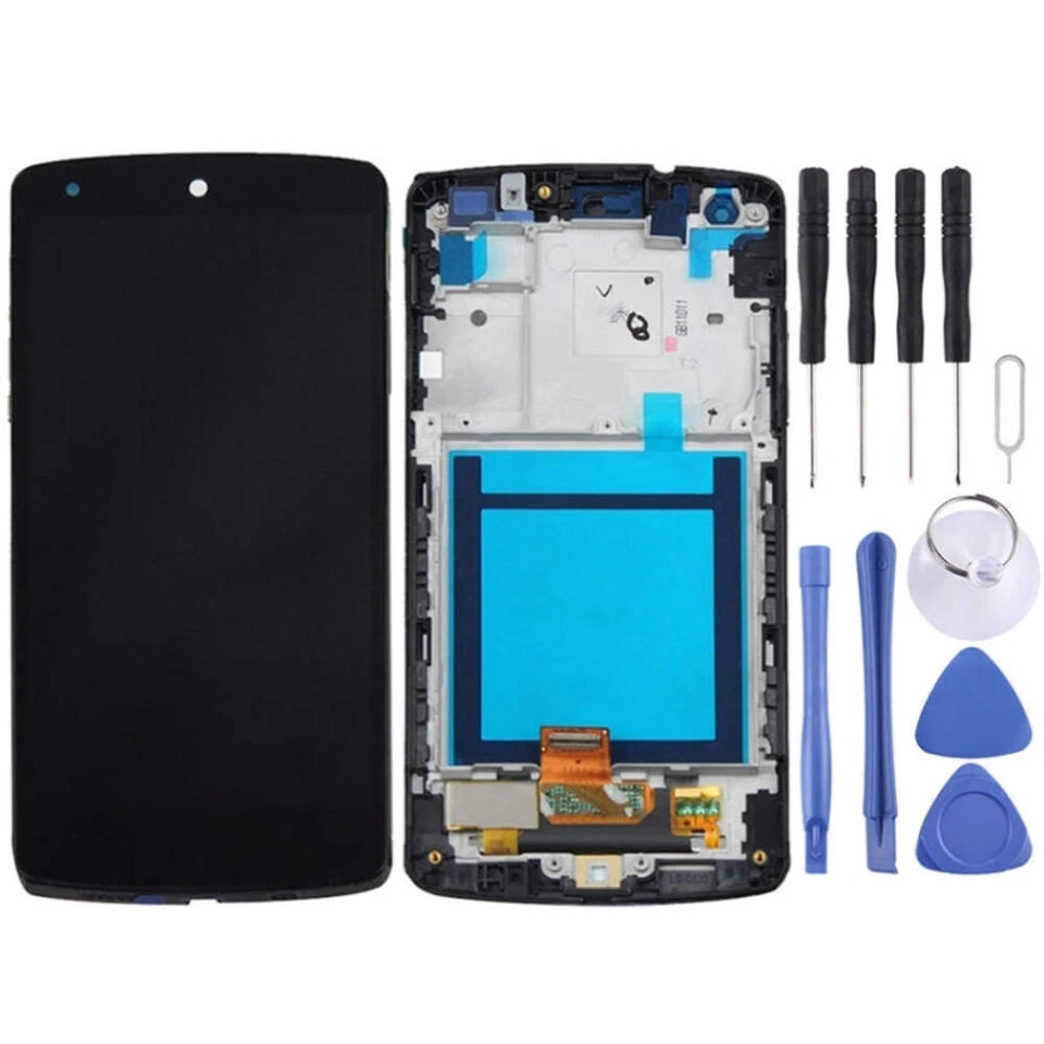 Display LCD + Touch Panel con Cornice per Google Nexus 5 D820 D821 - Immagine 1 di 4