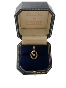 1986 Diamond Pendant 9ct Gold Diamond Vintage Pendant - Picture 1 of 17