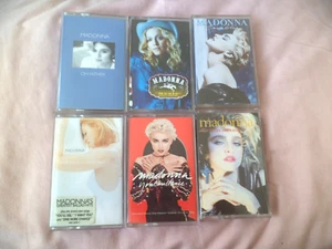 6 ORIGINAL MADONNA CASSETTES 4 ALBUMS + 2 SINGLES EX/MINT - Picture 1 of 3