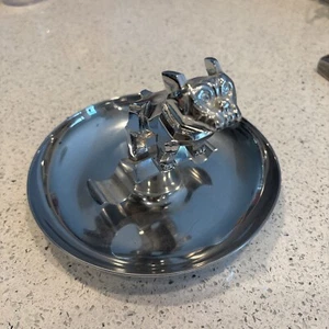 Vintage Mack Truck Bulldogge Motorhaube Ornament Zigarre Aschenbecher Chrom 87931 USA 7" - Bild 1 von 10