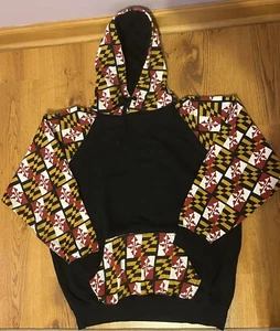 Hoodie Sweatshirt Pacific & Co Maryland Flagge Pullover schwarz Damen Large - Bild 1 von 5