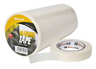 Brackit Easy Removal White Masking Tape | 10 Masking Tape Rolls Bulk Bundle 24mm