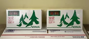 Lot Of (2) Vintage NEW Noma Multi Color Christmas Lights 50 Light Set NIP In/Out - Bild 1 von 8