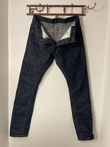 Rick Owens Detroit Cut Selfedge Denim MD in Italy Size 34 - Picture 1 of 14