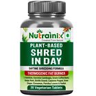 Nutrainix Plant-Based Shred In Day 30 Tablets Day Time Fat Burner Boost Energy