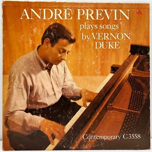 André Previn Plays Songs By Vernon Duke 1958 Vinyl Contemporary Records 1st Prs - Imagen 1 de 4