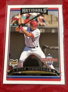 2006 Topps #T3 Ryan Zimmerman ROOKIE BASEBALL KARTE - Bild 1 von 7