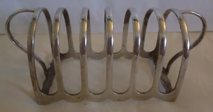 ESTANTE PARA TOSTADAS ARQUEADO PLATA ESTERLINA 6 DIVISIONES SHEFFIELD 1928 DE ATKIN BROTHERS - Imagen 1 de 10