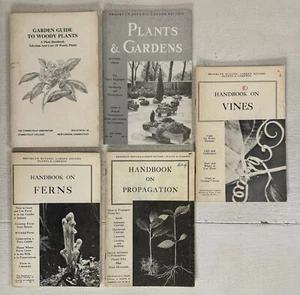 Vintage Lot of 5 Softcover Books ~ Brooklyn Botanic Garden Record / Garden Guide - Picture 1 of 24