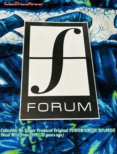 RARE FORUM SNOWBOARDING WHITE & BLK GLOSSY STYLE STICKER NOS FRM 94 SNOWBOARD - Picture 1 of 2