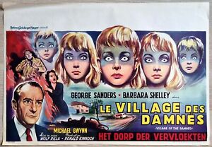 Affiche cinéma originale Belge Le Village des damnés/Wolf Rilla - 1960