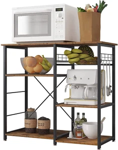 3-Tier Kitchen Baker'S Rack Utility Microwave Oven Stand Storage Cart Workstatio - Picture 1 of 8