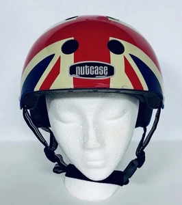BRITISH FLAG NUTCASE SKATING/BIKE HELMET SIZE LARGE TO X LARGE - Picture 1 of 8