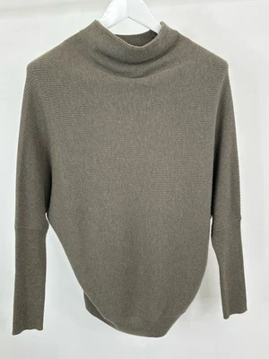 ALL SAINTS Ridley Jumper Wool Cashmere Size S Light Brown Olive Women Sweater - Image 1 of 4