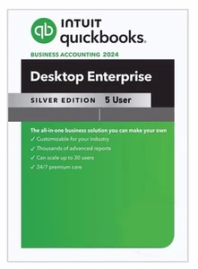 Intuit Quickbooks Enterprise 2024 USB for Windows 5-User - Picture 1 of 13