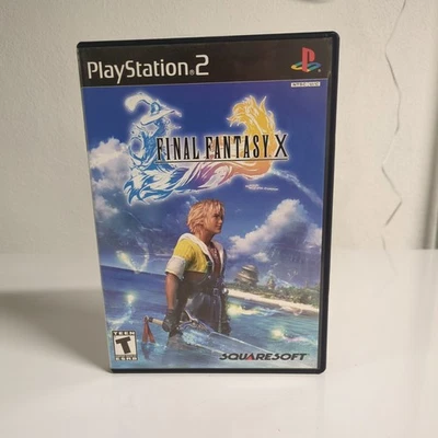 Final Fantasy X (PlayStation 2, 2001) Black Label W/Manual - Image 1 of 4
