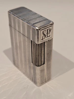 S.T. Dupont Ligne 1 BS argento – Funzionante – Originale - Immagine 1 di 4