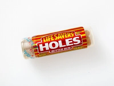 Life Savers HOLES Discontinued Candy Butter Rum Vintage 1989 Planters SEALED - Image 1 of 4