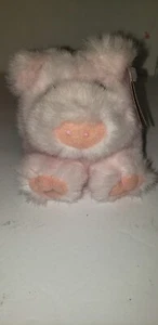  Vintage 1997 PUFFKINS PLUSH ANIMAL PERCY PIG PIGGY With Tags PINK PIGLET   - Picture 1 of 6