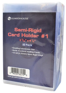 Pack of (50) Guardhouse Semi-Rigid Trading Sports Card Holders - Picture 1 of 2
