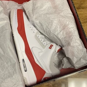Nike Air Jordan 3 Retro ""Tinker"" Blanco/Universitario Rojo-Neutral Gris Talla 11 - Imagen 1 de 12