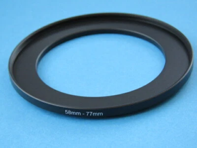 58mm to 77mm Step Up Step-Up Ring Camera Lens Filter Adapter Ring 58mm-77mm - Image 1 of 2