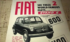 1956 FIAT 600 & 1100 and ROVER 90  Australian   Sales Advert - Picture 1 of 3