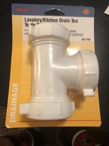Lot 2 Plumb Shop Div Brasscraft 453290 Master Plumber Plastic Kitchen Drain Tees - Picture 1 of 4