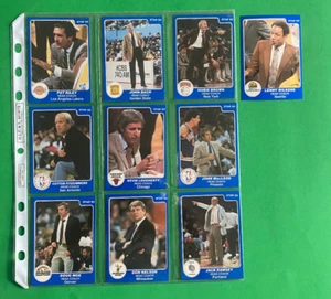 Juego de baloncesto de 10 cartas de los entrenadores de la NBA Star Company 1985 Pat Riley Jack Ramsey - Imagen 1 de 2
