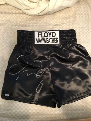 Floyd Mayweather Signed/Autographed Trunks Beckett - Image 1 of 3