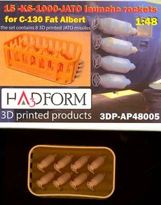 Decalcomanie aerodinamiche ungheresi 1/48 JATO LANCIO RAZZI PER C-130 "FAT ALBERT" stampate in 3D - Foto 1 di 1