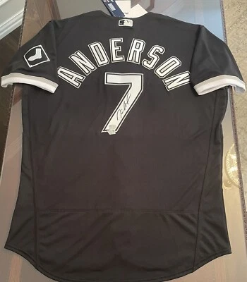 Autographed Tim Anderson #7 Chicago White Sox Nike Authentic On-Field Jersey 48 - Image 1 of 4
