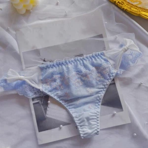 Japanese  Lolita Girls Sweet Bow Panties Thong Cute Sexy Underwear T-Back Sweet - Picture 1 of 7