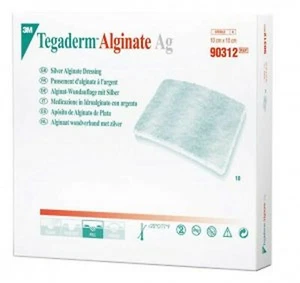 3M Tegaderm Alginate AG DRESSING, 10cm X 10cm, 90112, Pack of 1, 5, 10 - Picture 1 of 3