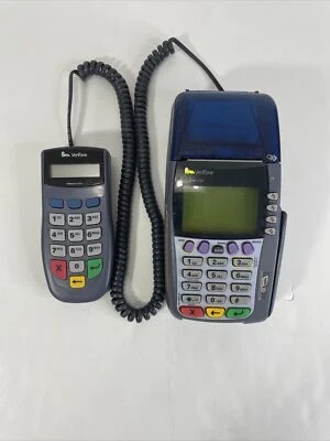 Cedit Card Machine Verifone Omni 3750 with pinpad 10000se Used Chip Reader - Image 1 of 4