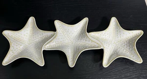 Acrylic Plastic White Starfish Beach Pool Nautical Chip & Dip Decorative Bowl - Picture 1 of 3