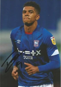 IPSWICH: TYREECE JOHN-JULES SIGNED 6x4 ACTION PHOTO+COA - Picture 1 of 1