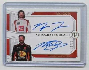 2023 National Treasures Ryan Truex Martin Truex Jr Gold Dual Auto #21/25 - Picture 1 of 2