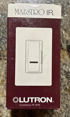 Lutron MIR-1000M-IV Dimmer Switch Multi-Location, Maestro IR Wireless, Ivory - Image 1 of 3