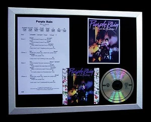 PRINCE Purple Rain FRAMED GALLERY QUALITY MUSIC CD DISPLAY+EXPRESS GLOBAL SHIP - Imagen 1 de 7