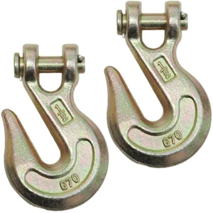 1/2" Clevis Grab Hooks for Wrecker Tow Chain Flatbed Trailer Tie-Down - Picture 1 of 19