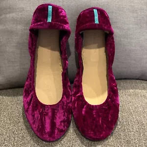 Tieks Tyrian Gr. 10 LIMITIERTE AUSGABE Magenta Seide Samt Regal Ballerinas - Bild 1 von 16