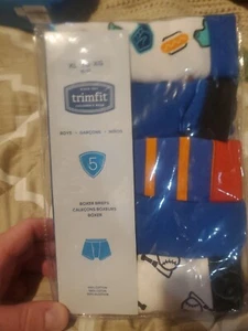 Trimfit Boys Size XL 10-12 Boxer Briefs Underwear 5 Pack - Picture 1 of 5