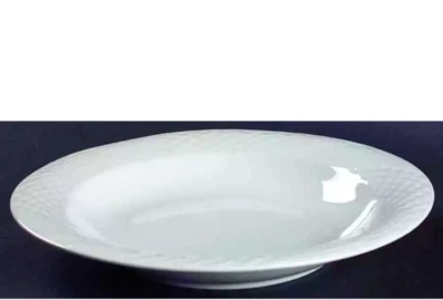 CHINA PEARL  "Solitaire"   9  1/4"  Rimmed Soup Plate -  NEW!  Retired pattern - Image 1 of 4