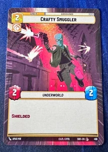 Star Wars Unlimited Spark of Rebellion Crafty Smuggler HYPERSPACE Card - Picture 1 of 2